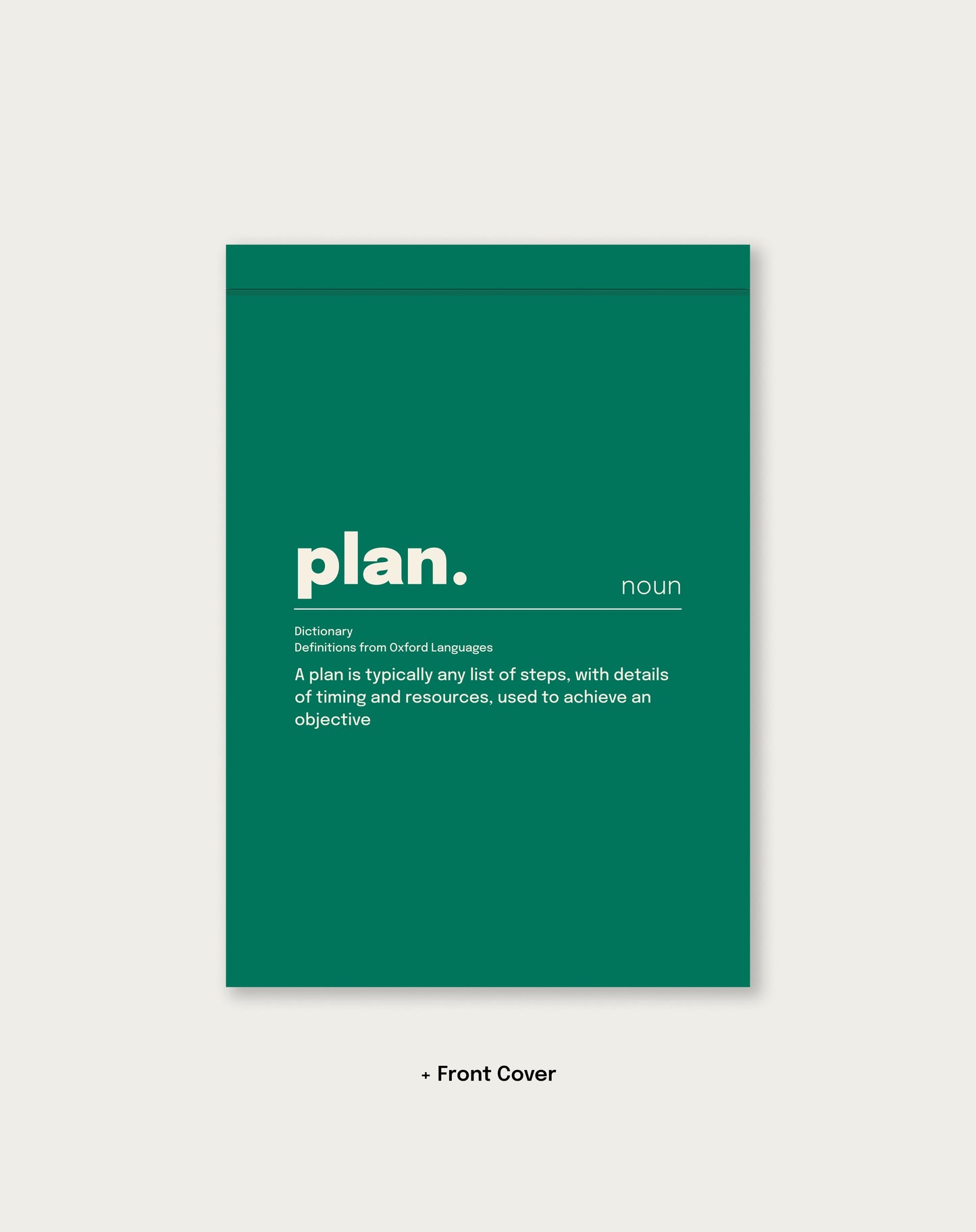 Plan. A5 deskpad